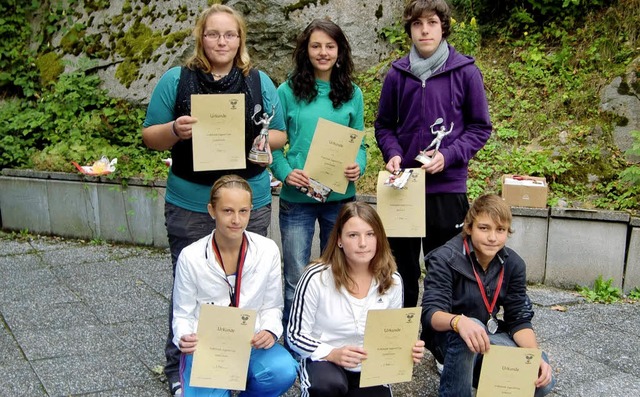 Die Finalisten des Volksbank-Jugend-Cu...an Lais, Felix Schumacher (von links).  | Foto: Privat