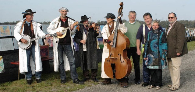 Die Ofenrohre, Rainer Millen, Karl Bla...ein groes Zuschauerinteresse sorgten.  | Foto: Jrgen Schweizer