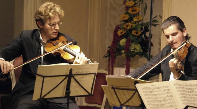 Das Quartetto di Cremona verwhnte seine Zuhrer mit Haydn, Grieg und Bartk  | Foto: Karin Stckl-Steinebrunner