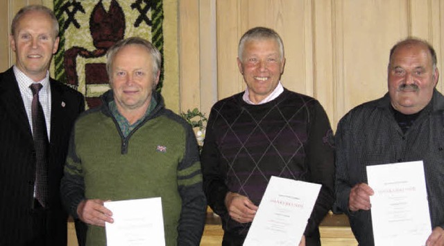 Seit 40 Jahren stehen Willibald Wiesle... im Dienste der Gemeinde Mnstertal.    | Foto: e. Gross