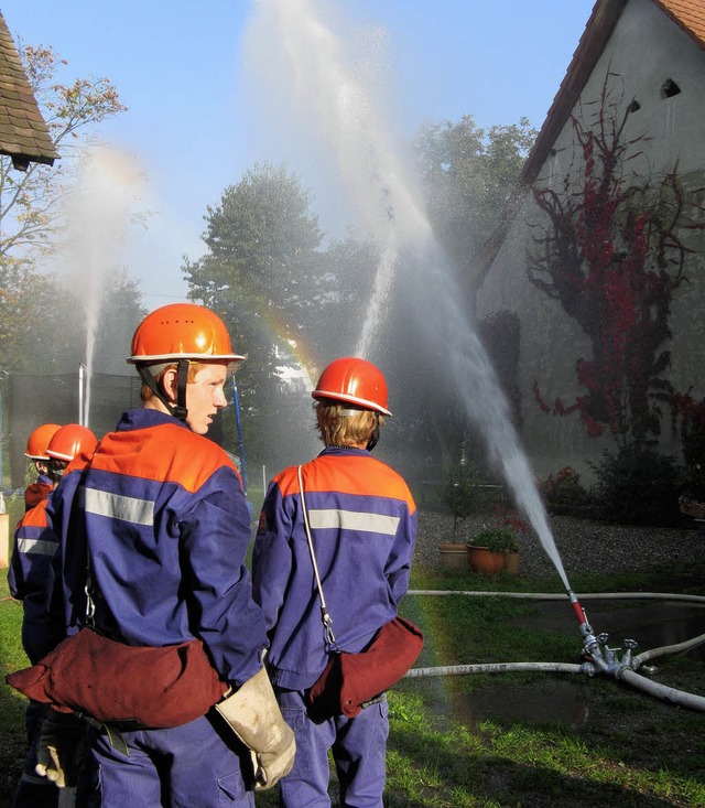 Bei der Abschnittsbung hatte der Feue...hwuchs komplexe Aufgaben zu meistern.   | Foto: privat