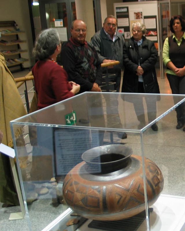 Bei der Sonderausstellung 2009 kam das Tongef im Museum Alte Schule zu Ehren.   | Foto: Schtz