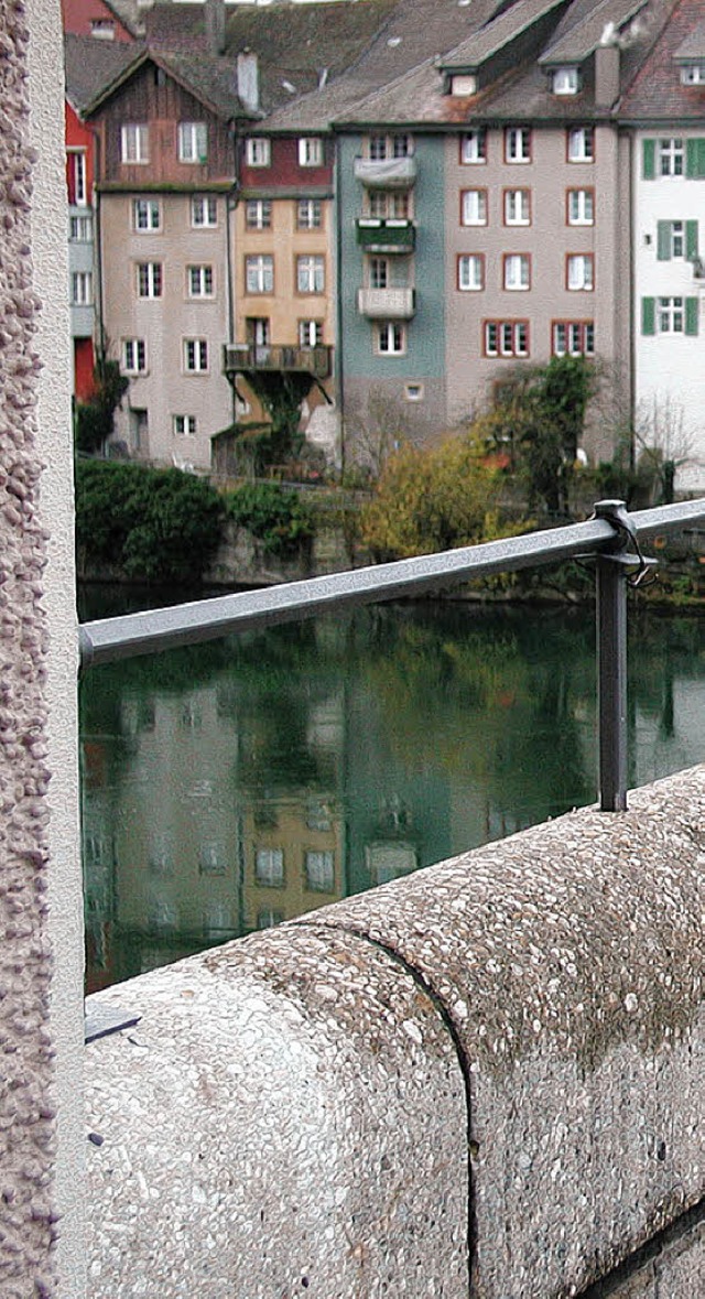 Fertigstellung nun absprechen: die Laufenbrcke mit Handlauf   | Foto: BZ