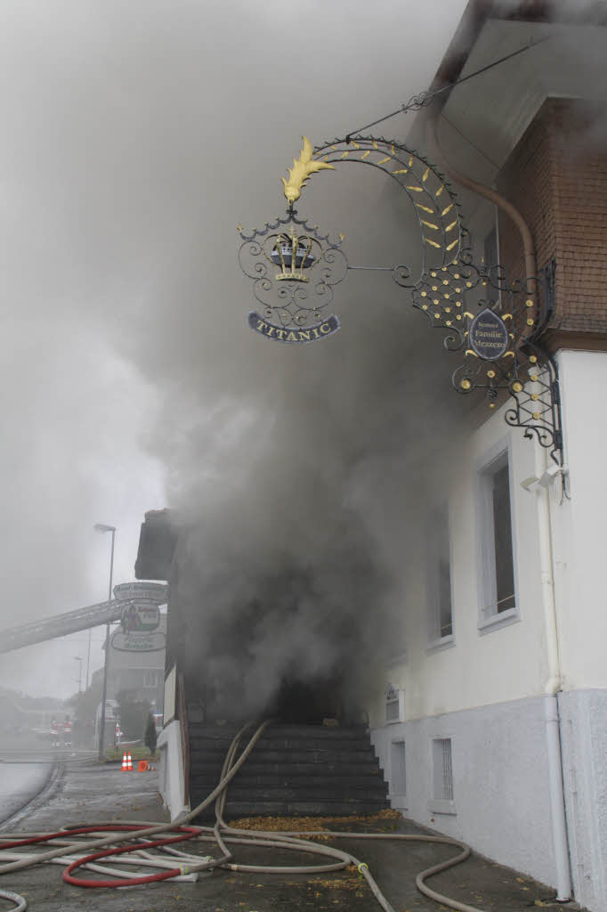 Das Hotel Römerhof in Grafenhausen ist abgebrannt. Das Hotel Römerhof in Grafenhausen ist abgebrannt.