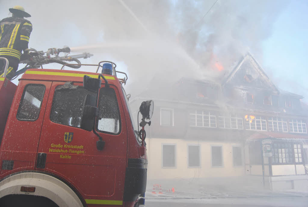 Das Hotel Römerhof in Grafenhausen ist abgebrannt. Das Hotel Römerhof in Grafenhausen ist abgebrannt.