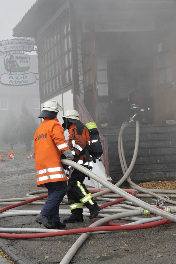 Das Hotel Römerhof in Grafenhausen ist abgebrannt. Das Hotel Römerhof in Grafenhausen ist abgebrannt.
