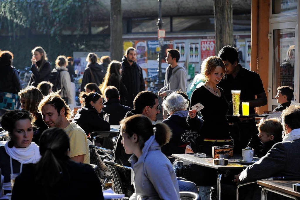 Weizenernte im UC-Cafe.