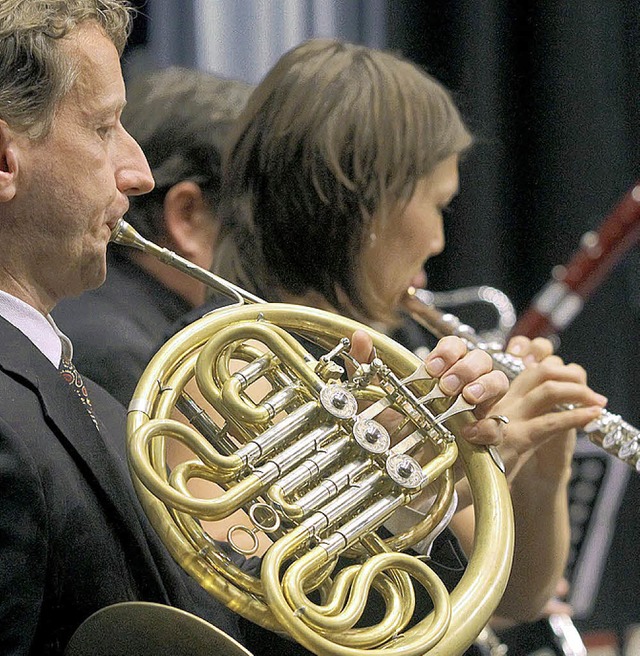 Profil geschrft: Concertino-Hornist beim Jubilumskonzert    | Foto: Peter Heck