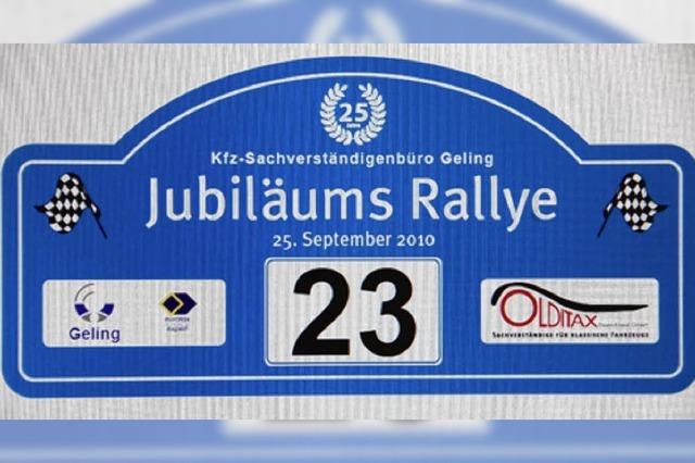 Jubilumsfeier mit Rallye und Erlknig