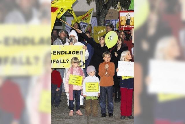 Viel Protest gegen Atomendlager