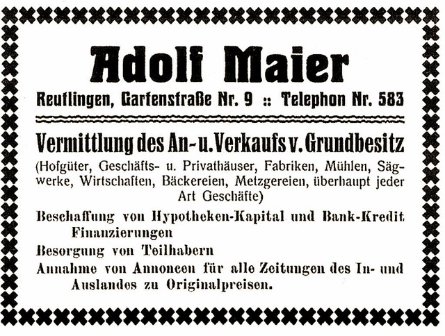 Der Makler Adolf Maier ttete sich 1937 selbst  | Foto: bz