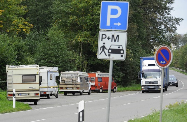 Die Karawane zieht weiter: Einige Frau...e bevorzugen den Kleinen Opfinger See.  | Foto: Ingo Schneider