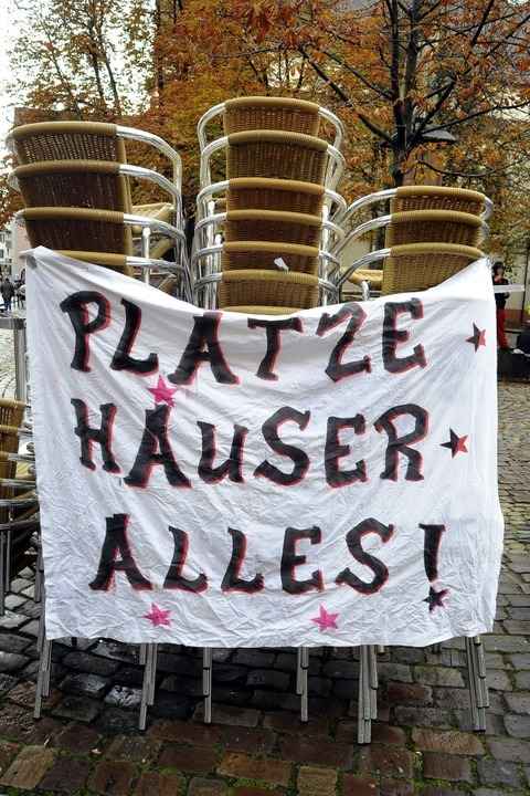 Das Motto der Aktionstage: „Pl�tze, H�user, Alles!“  | Foto: Thomas Kunz