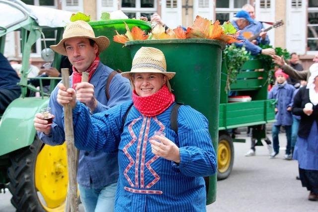 Pnktlich zum Umzug kam die Sonne heraus