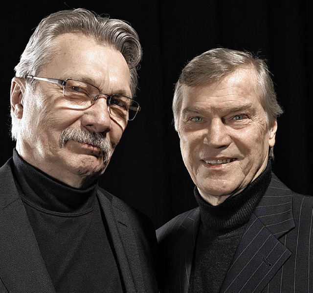 Henning Venske (links) und Jochen Buss...men Programm &quot;Inventur&quot; auf.  | Foto: promo