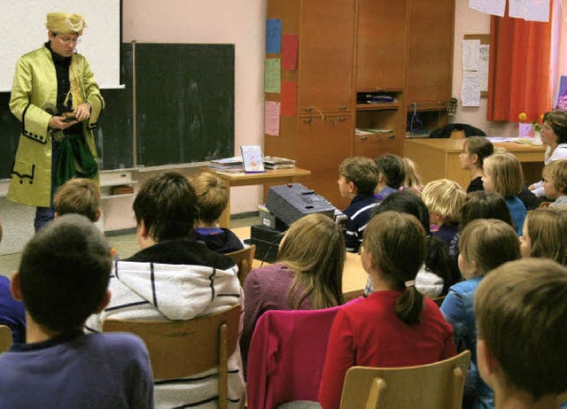 Autorenlesung in Grundschule Hecklingen.   | Foto: Thilo Bergmann