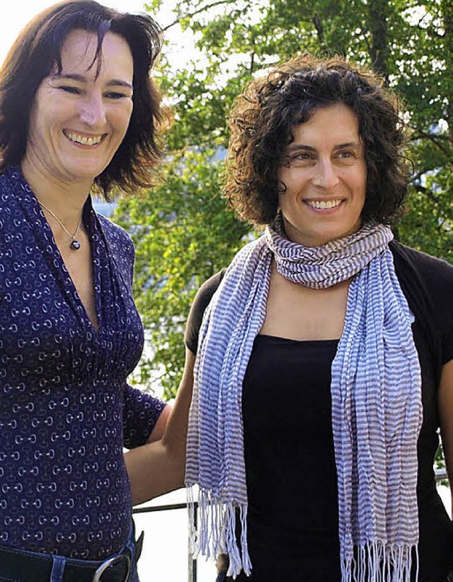 Die erfolgreichen Paddlerinnen Severine Probst (rechts) und Susanne Gathmann  | Foto: Albert Greiner