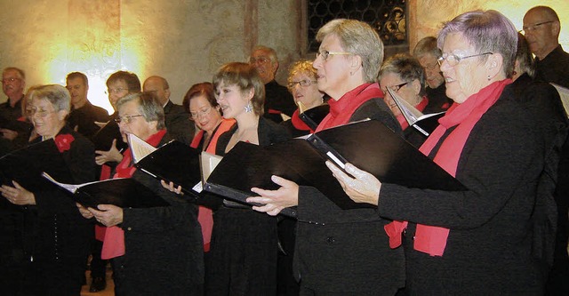 Der Feldberger Chor bei seinem Konzert in der Martinskirche   | Foto: Flier