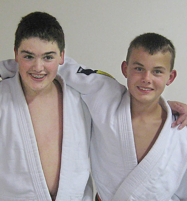 Sven Bauer (links) und Patrick Zalewsk...n in ihrer Altersklasse qualifiziert.   | Foto: bz