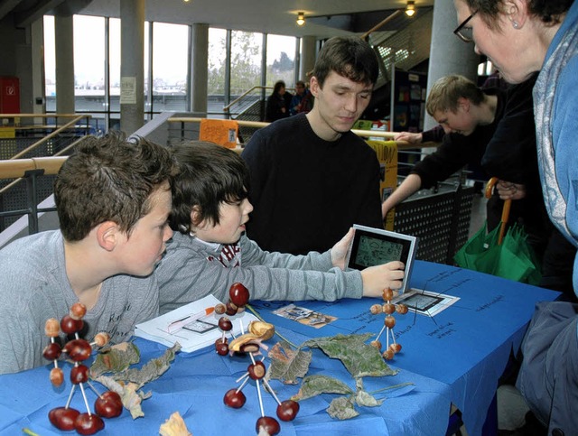 Beim Fest der Freien Evangelischen Sch...gebnisse der Projekttage informieren.   | Foto: Wieschenkmper