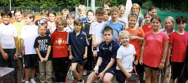 Machen der Vereinsfhrung viel Freude:...ugendlichen des Tennisclubs Haltingen   | Foto: Privat