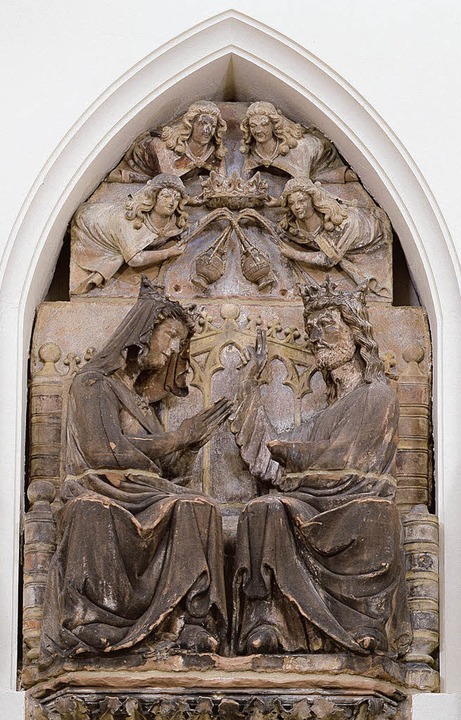 Die Marienkrönung vom Münster (um 1280) ist ein Gegenstand der ersten Führung.   | Foto: museum