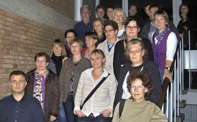 Die Elternvertreter und Klassenpflegsc...re Stellvertreterin Elisabeth Bleier.   | Foto: bz