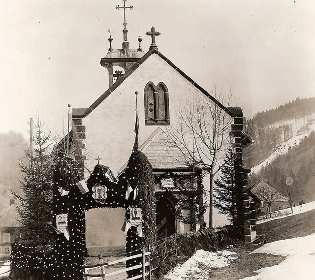 Die Brandenberger Kapelle im Jahre 193...ro> Benno Drflinger</BZ-FotoNurRepro>  | Foto: Drflinger