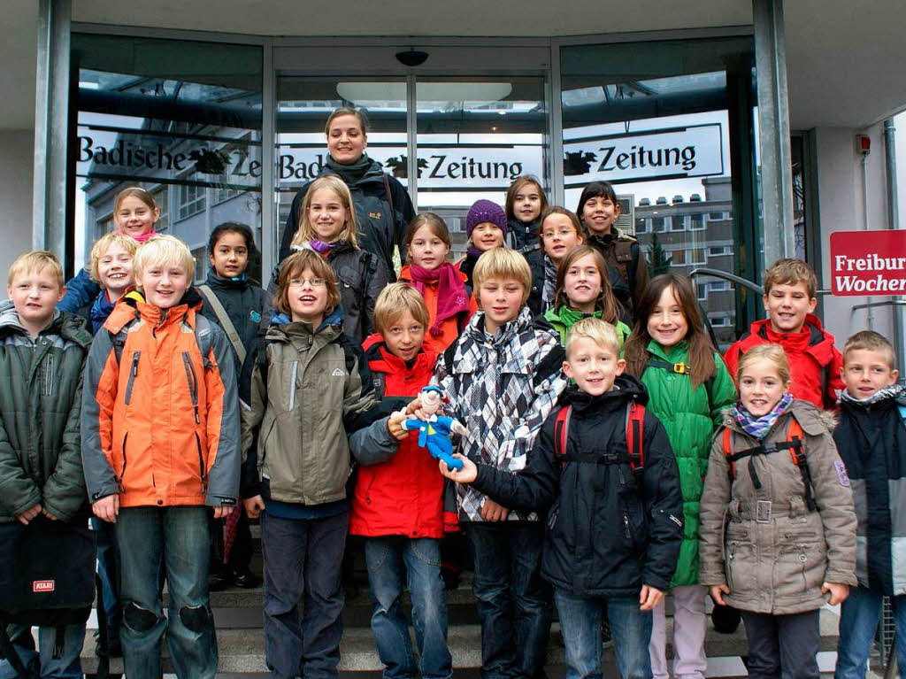 Die Klasse 4a der Kastelbergschule aus Waldkirch mit ihrer Lehrerin Frau Httich.
