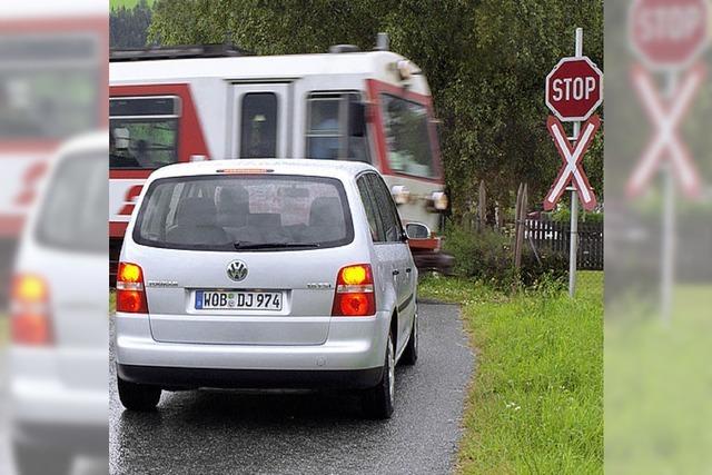 Stopp, wenn es rot blinkt