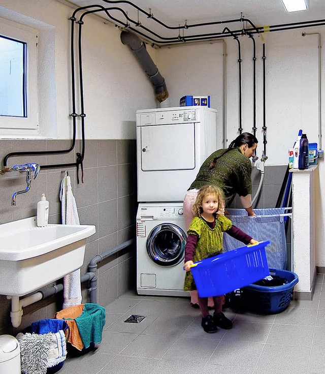 In der Waschkche sollten genug Platz, Steckdosen und ein Fenster sein.   | Foto: Initiative Pro Keller/dpa/tmn