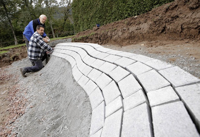 Die Arbeiten am Kinderspielplatz Daute...grtenteils vom Bauhof  ausgefhrt.    | Foto: Christoph Breithaupt