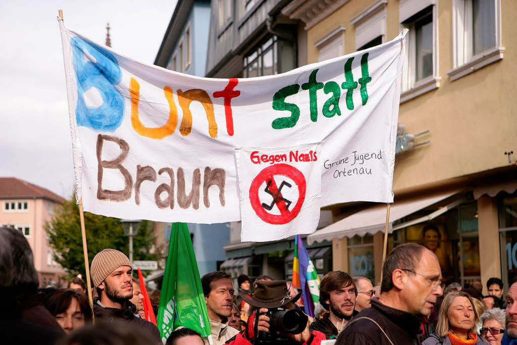 Kundgebung in der Hauptstrae - Nazis in Offenburg verhindern