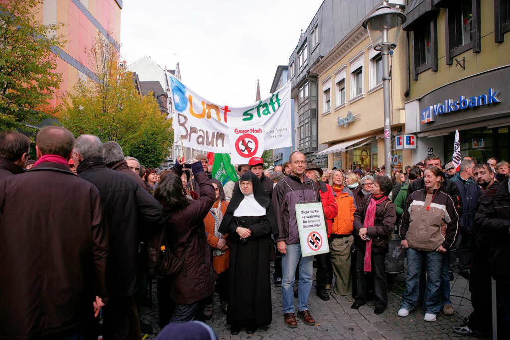 Kundgebung in der Hauptstrae - Nazis in Offenburg verhindern