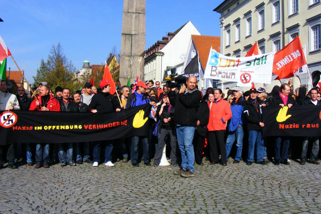 Demonstration gegen NPD in Offenburg