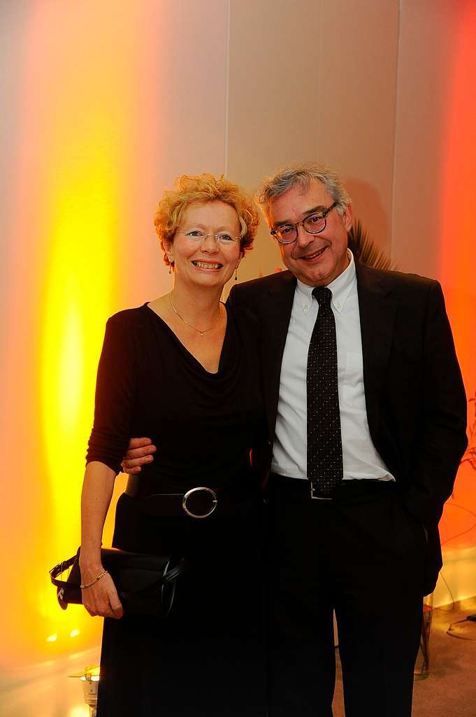 Ulrich Plankenhorn, Leitender Redakteur von Wirtschaft im Sdwesten, mit Ehefrau Martina Rhrig-Plankenhorn.