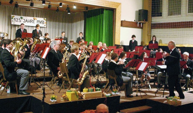 Der Musikverein Bleichheim zeigte beim...omin sein ganzes musikalisches Knnen.  | Foto: David Seitz