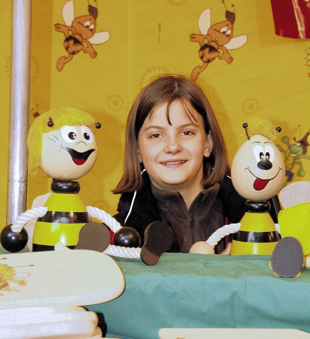 Und im Hintergrund der faule Willi aus...simkermesse in den neuen Donauhallen    | Foto: Niederberger