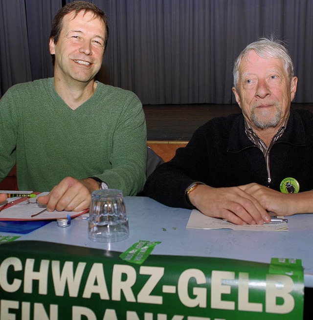 Thomas Marwein und Gangolf Stocker (r.)   | Foto: Gertrude Siefke