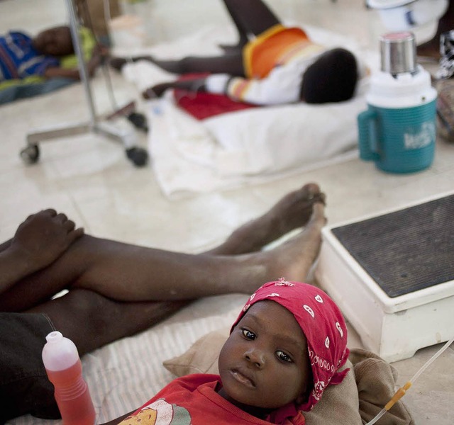 Cholerakranke in einer Klinik in der Artibonite-Region   | Foto: dpa