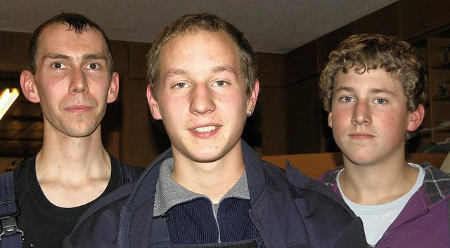 Der neue Jugendleiter (von links)  Max...und Jugendschriftfhrer Timo Schmidt.   | Foto: anst