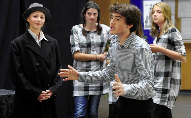 Die Theatergruppe des Deutsch-Franzsi... Probe von  &#8222;Der Drache&#8220;.   | Foto: Thomas Kunz