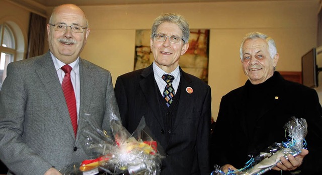 Oberbrgermeister Wolfgang G. Mller (...mann (rechts) von den Freien Whlern.   | Foto: Heidi Fssel