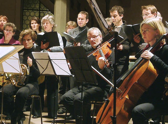 Die Junge Kantorei Weil fhrte von Hansjrgen Wldeles Hebel-Vertonung auf.   | Foto: Frey