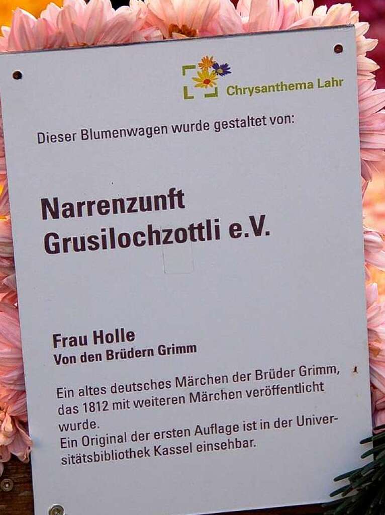 Frau Holle von der Narrenzunft Grusilochzotteli