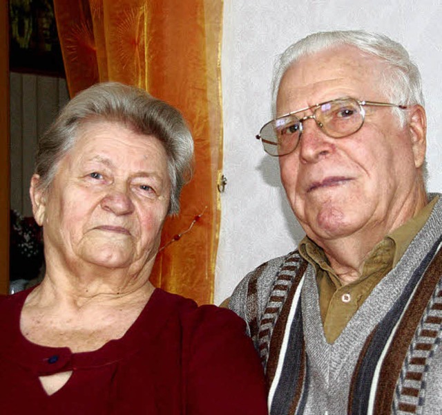 Ida und Edgar Trotner sind seit 50 Jahren ein Paar  | Foto: Wolfgang Beck