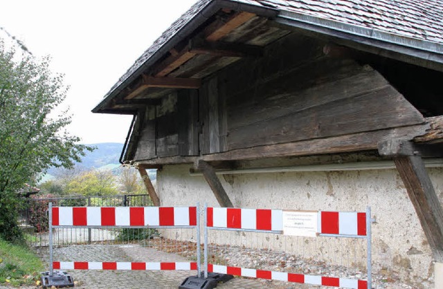 Die Pfarrscheune in Wittnau ist einstu... ging es in der jngsten Ratssitzung.   | Foto: Faller