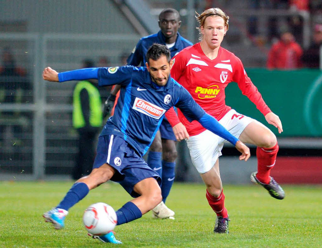 SC Freiburg unterliegt energie Cottbus in der zweiten Runde des im DFB-Pokals.