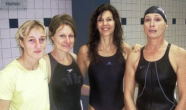 Die erfolgreichen Schwimmerinnen   | Foto:  Verein