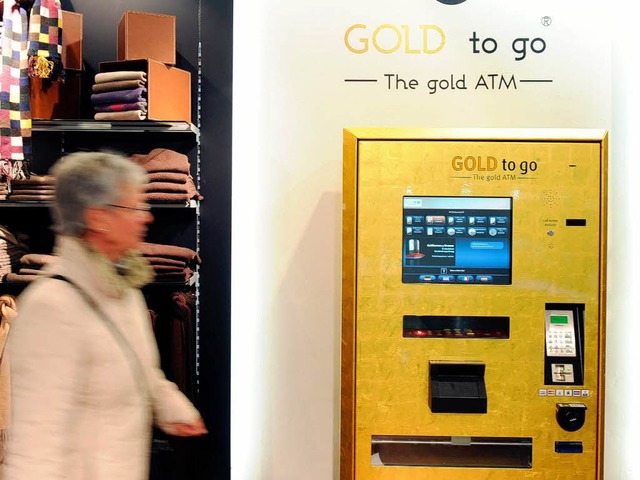 Der Gold-Automat in Berlin.  | Foto: dpa